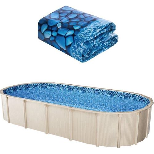Hochwertige Innenfolie Poolfolie Ersatzfolie - 732x366x147cm - Premium Schwimmbadfolie für optimales Badeerlebnis