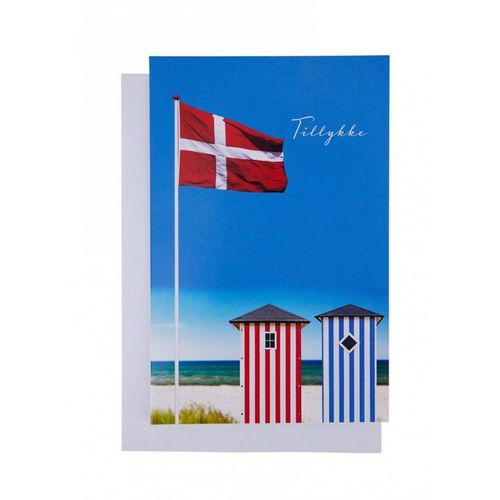 SCANSEASON CARD WITH ENVELOPE 11X17CM BATHHOUSES M.FLA