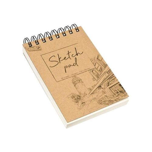 Creative Craft Group Sketchpad with top spiral. 11*16.5cm.