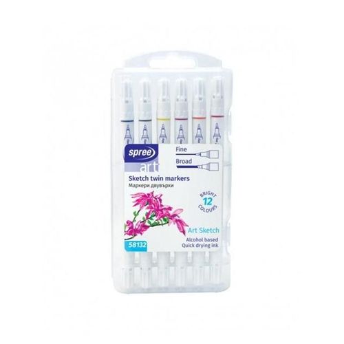 SPREE TWIN MARKER 12 pcs. in case