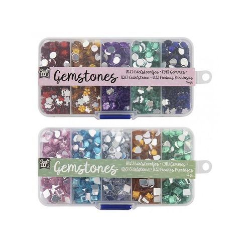 Creative Craft Group Dekorations Ædelsten 1.200 stk. i boks.