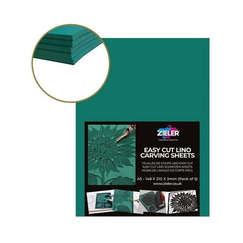 Zieler Linoleum sheets A5 5 pcs.
