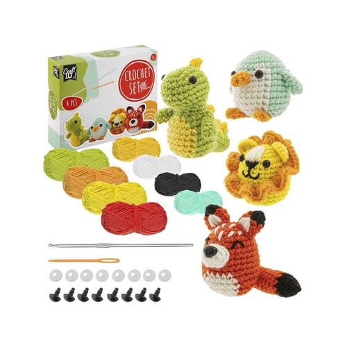 Craft Sensations CROCHET KIT Crochet kit ANIMALS 4 pcs.