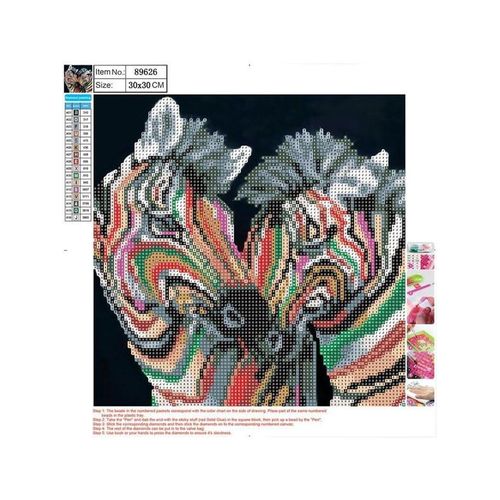 CENTRUM Diamond Painting 30*30cm. ZEBRAER