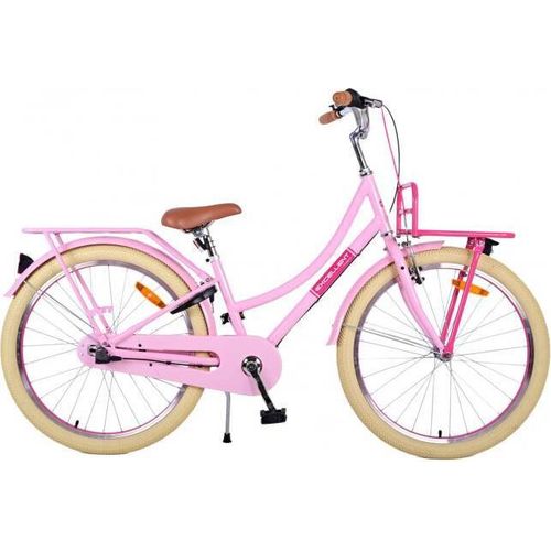 Hollandrad 24 Zoll Kinderfahrrad - Mädchen - Rosa - 3 Gänge mit Rücktrittbremse