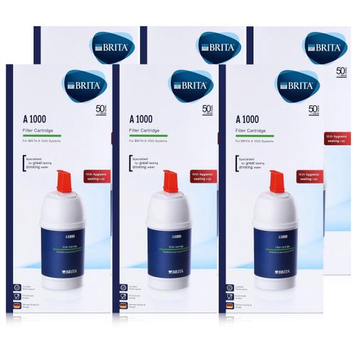 BRITA Filterkartusche A1000 Schützt Haushaltsgeräte vor Verkalkung (6er Pack)