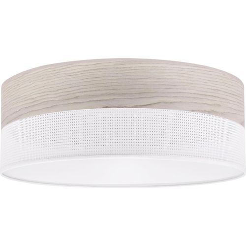 Deckenlampe Wood Plexi weiß 40cm E27 Eichenholz gebleicht