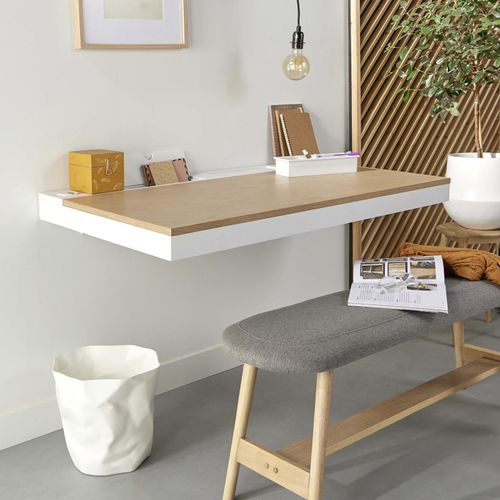 HANG Wandschreibtisch aus skandinavischer Eiche