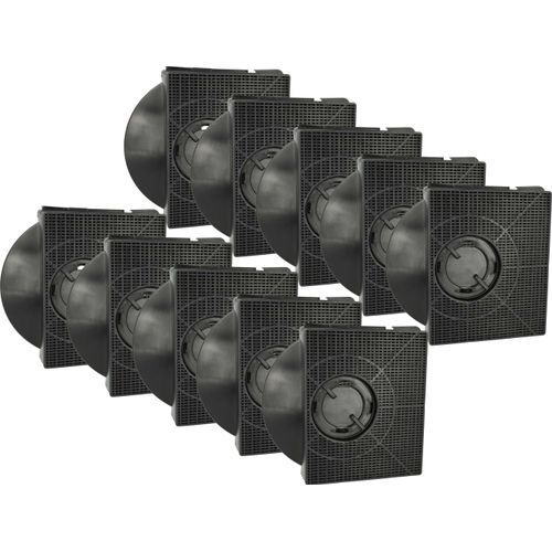 vhbw 10x Aktivkohlefilter Ersatz für Zanussi Typ 303, Model 303 für Dunstabzugshaube - 21,3 x 20,7 x 4,1 cm