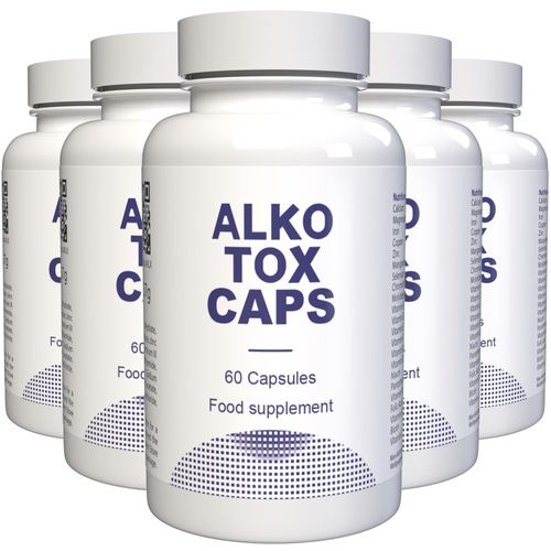 Alkotox Caps - 300 Kapseln (5x 60 Kapseln), 5er Pack