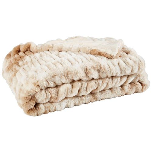 Novel Felldecke Bengal , Natur, Beige , Textil , Uni , 150x200 cm , Wohntextilien, Decken, Felldecken