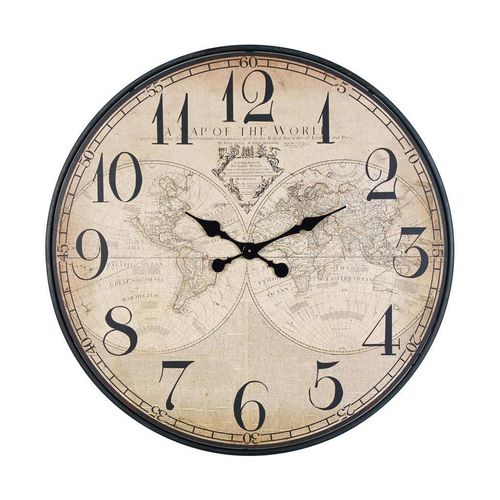 Ambia Home Wanduhr, Mehrfarbig, Holz, Metall, Papier, Tanne, RoHS, Dekoration, Uhren, Wanduhren