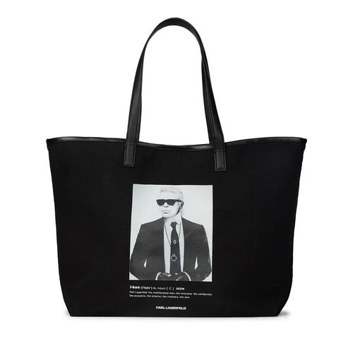 Karl Lagerfeld Shopper - Shopper mit Karl-Fotodruck - Gr. unisize - in Schwarz - für Damen Image