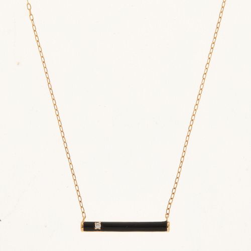 Halskette aus 375er Gold mit 0,01 Karat Diamant