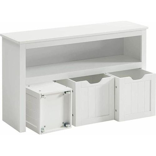 VASAGLE Kinderregal, Spielzeugaufbewahrung für Kinder, Aufbewahrungsschrank, Spielzeugschrank, Aufbewahrungsbox mit Rollen, Spielzeugregal