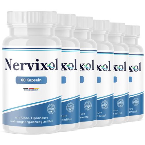 Nervixol Kapseln | Reich an Vitaminen | Einfache Anwendung | 60 Kapseln 6x