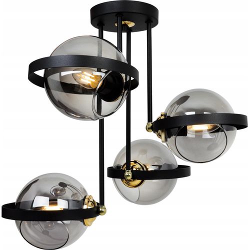 Deckenlampe Hängelampe Plafond Kronleuchter Loft elegant mit Glasschirmen