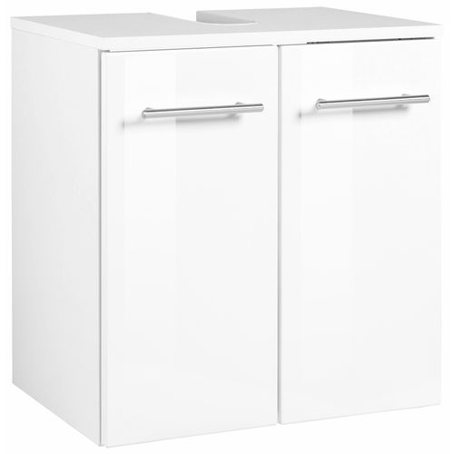 Waschbeckenunterschrank WELLTIME "Venedig", weiß (weiß, weiß), B:50cm H:53cm T:34cm, Schränke, Waschbeckenunterschrank, Badmöbel in verschiedenen Farben erhältlich