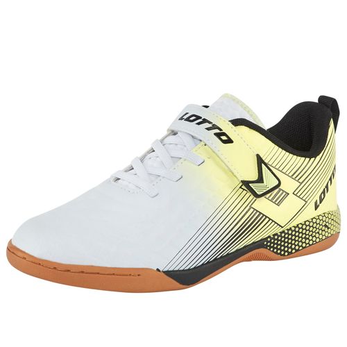 Hallenschuh LOTTO, Mädchen, Gr. 32, weiß (weiß, lime), Synthetik, Schuhe Hallenschuh