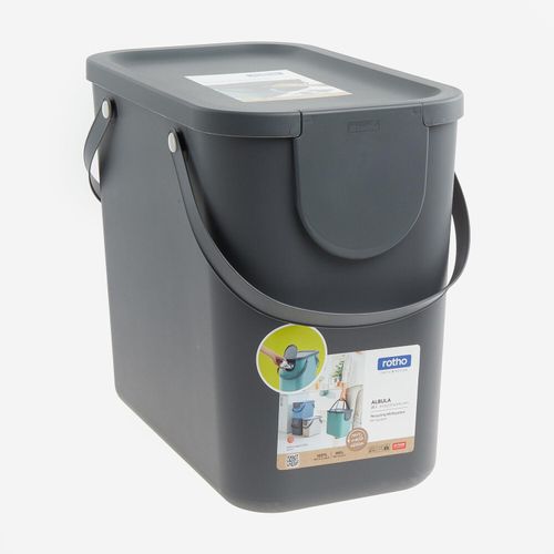 Grauer Albula Abfalleimer 25l