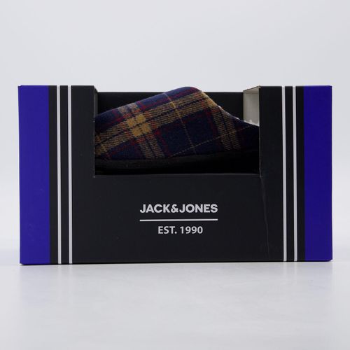 Mehrfarbige Hausschuhe mit Karomuster