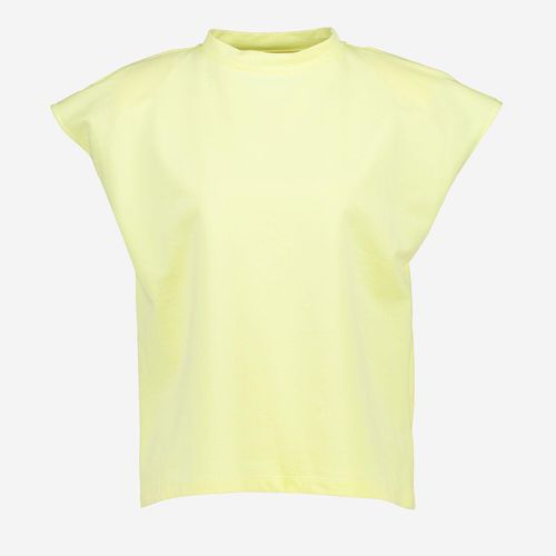 Gelbes ärmelloses Oberteil