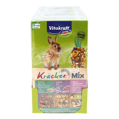 Vitakraft Kräcker Trio Zwergkaninchen 168g, 10er Pack