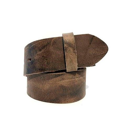 Gürtelriemen RETTUNGSRING GÜRTEL, Damen, Gr. 11,5, braun (dunkelbraun), Leder, Gürtel