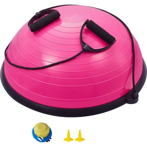 Gymnastikball - Fitnessball 584 mm - Sportball - Yogaball - Halbrund Rosa - Balance - Fitnessgerät