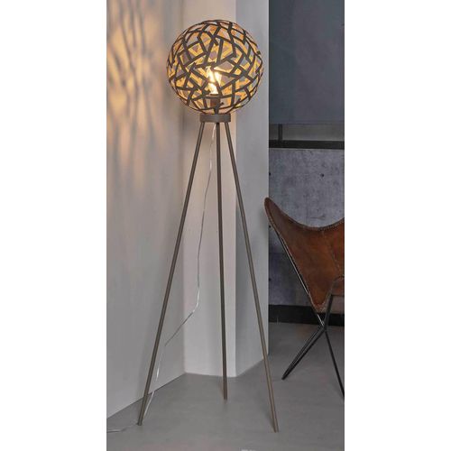 Stehleuchte MIKADO 1-flammig Rostbraun lackiert