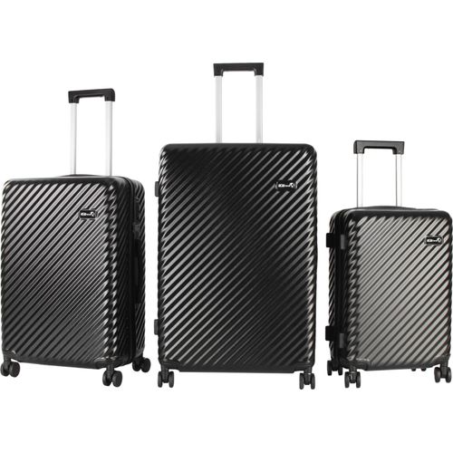 Aga Travel Reisekofferset, Kofferset MR4672 Schwarzv, Hartschale,TSA, 4 Rollen, Reisekoffer, Koffer