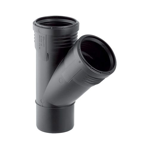 Geberit Silent-PP Abzweig 45 Grad Außendurchmesser Außendurchmesser 75mm, d1 50mm 390332141 Image