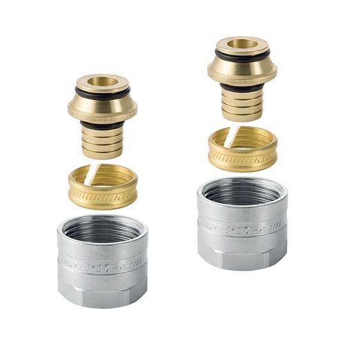 Geberit Mepla Anschlussverschraubung für Eurokonus CW617N, d 16mm, G 3/4″, vernickelt 641534222 Image