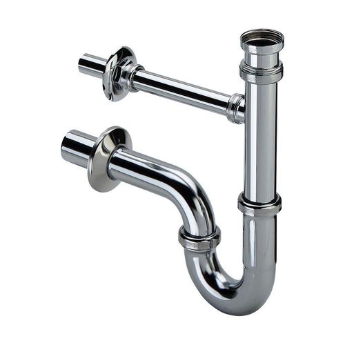 Viega Röhrengeruchverschluss 5611.02, G 1 1/4" x G 1" 1/4G x 240mm, Messing verchromt 109950 Image