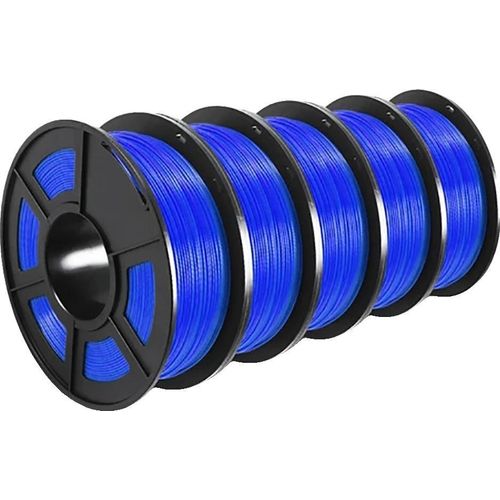3D Filament, geruchlos, hohe Zähigkeit, PETG-Blau 5 Rollen