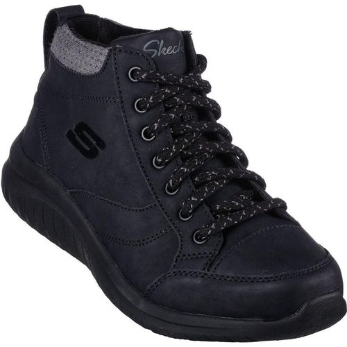 Skechers Ultra Flex 2.0 Social Crew High-Top Sneaker Schwarz