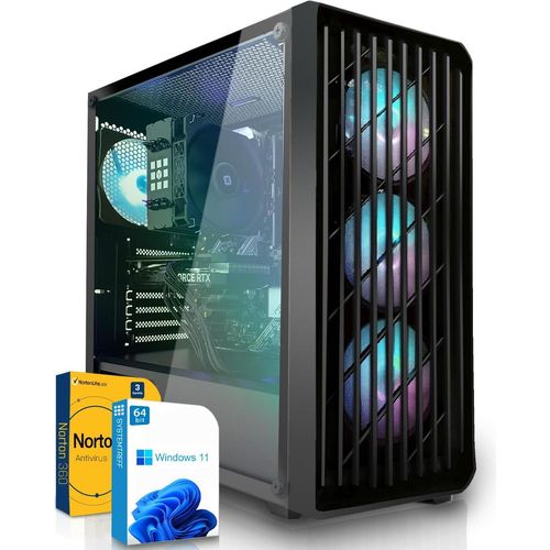 SYSTEMTREFF Gamer PC-System - Core i5-14400F - AMD Radeon RX 9060 XT 8GB - 32GB DDR4 - 1TB NVMe - Windows 11 Pro - Desktop