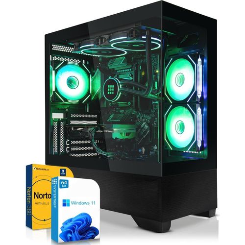 SYSTEMTREFF Gaming PC - Core i7-13700K - AMD Radeon RX 9060 XT 8GB - 32GB DDR5 - 1TB NVMe - Windows 11 Pro - Desktop