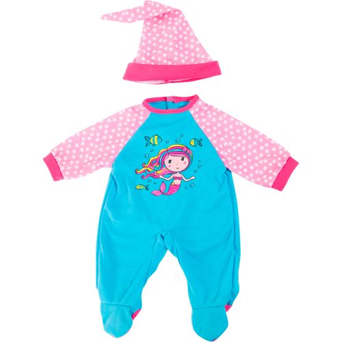 Puppenkleidung BAYER "Strampler 38 cm", blau (blau, rosa), Puppenkleidung, Kinder
