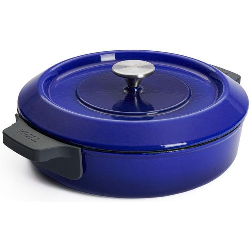 Kasserolle WOLL "Iron", blau, H:7cm Ø:28cm, Töpfe, Kasserolle, Ø 28 cm, Induktion