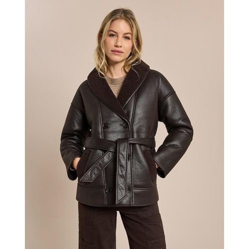 Shearling Jacke mit Gürtel Image