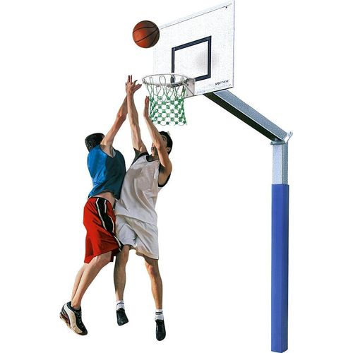 Sport-Thieme Basketballanlage "Fair Play 2.0" mit Herkulesseil-Netz, Korb "Outdoor" abklappbar