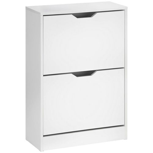 Livetastic Schuhkipper , Weiß , Holzwerkstoff , 55x80.5x23.5 cm , Garderobe, Schuhaufbewahrung, Schuhkipper