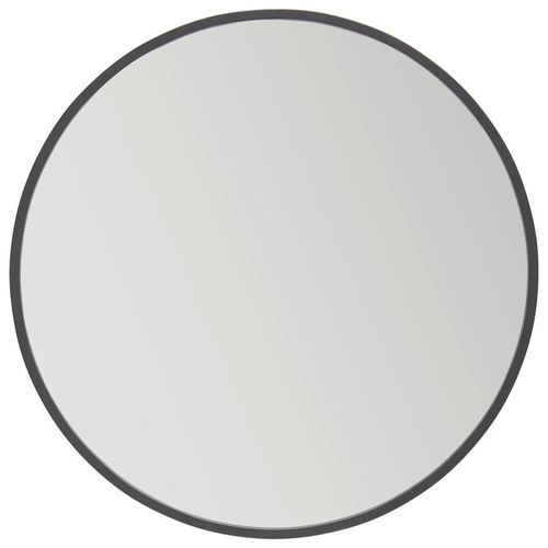 Mid.you Wandspiegel, Schwarz, Metall, Glas, Holzwerkstoff, rund, 100x100x1.5 cm, Spiegel, Wandspiegel