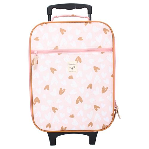 Trolley VADOBAG, Kinder, Gr. B/H/T: 30cm x 41cm x 14cm, pink, Polyester, mehrfarbig, Koffer, mit niedlichem Aufdruck