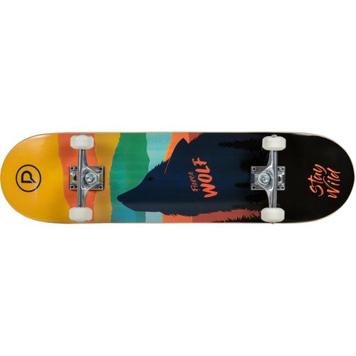 Skateboard PLAYLIFE "Fierce Wolf", bunt, Skateboards, Kinder
