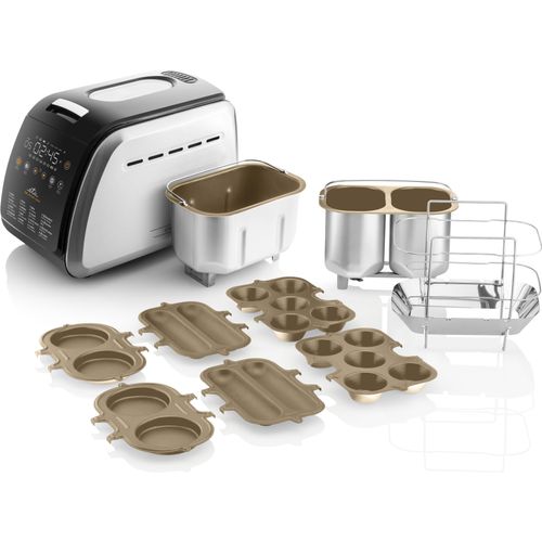 ETA Brotbackautomat "Delicca II MAX, ETA714990040", silber (schwarz, silberfarben), B:43,5cm H:30cm T:26,5cm, Brotbackautomaten