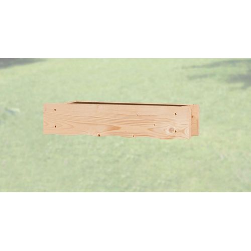 Blumenkastenhalter WEKA "Fensterblumenkasten", beige (natur), B:60cm, Holzwerkstoff, Balkonkastenhalter, natur, 60 cm, mit Einsatz