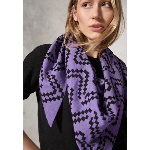 Halstuch CECIL, Damen, Gr. onesize, lila (gentle lila), Stoff, 55% Viskose, 27% Polyester, 18% Polyamid, bedruckt, Modetücher, softer Materialmix