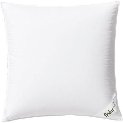 3-Kammer-Kopfkissen FJÖDUR "Fleur, Kissen Made in Germany", weiß, B:80cm L:80cm, Bezug: 100% Baumwolle. Füllung Außenkammer: 50% Daunen, 50% Federn. Füllung Innenkammer: 100% Federn, Kopfkissen, Das 3-Kammerkissen gibt es in den Größen 40 x 80 und 80 x 80 cm.